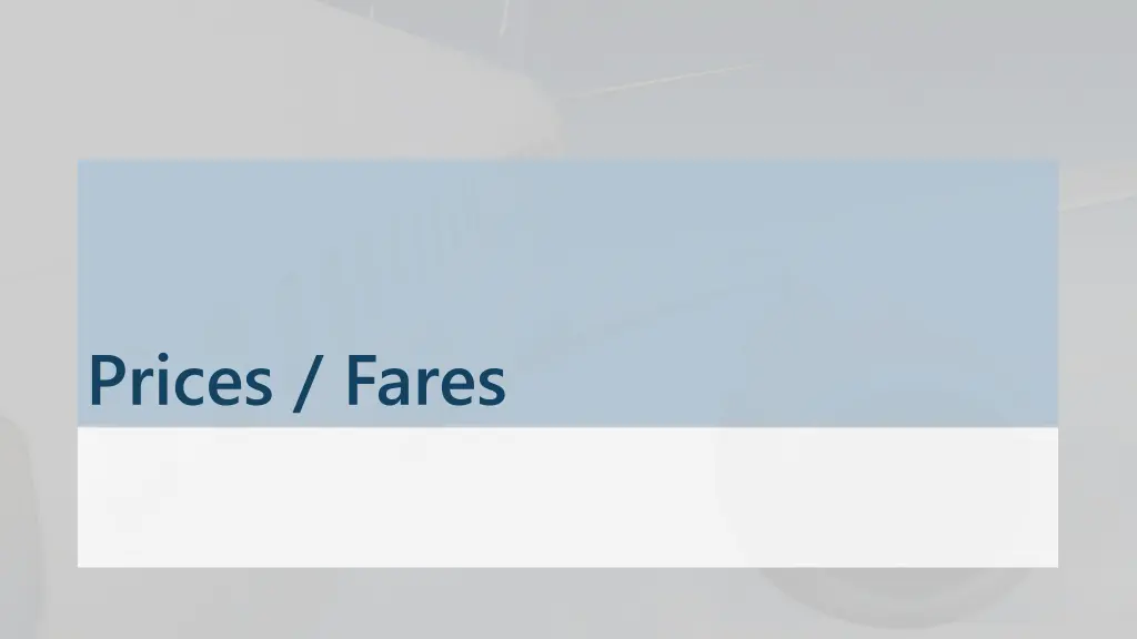 prices fares