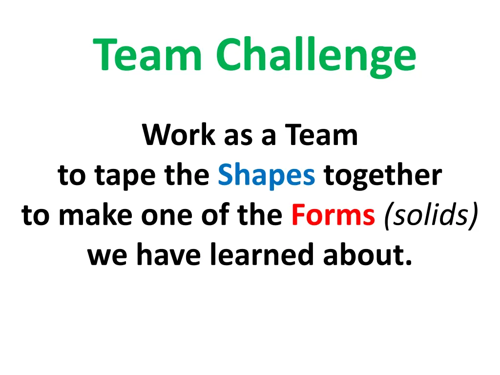 team challenge