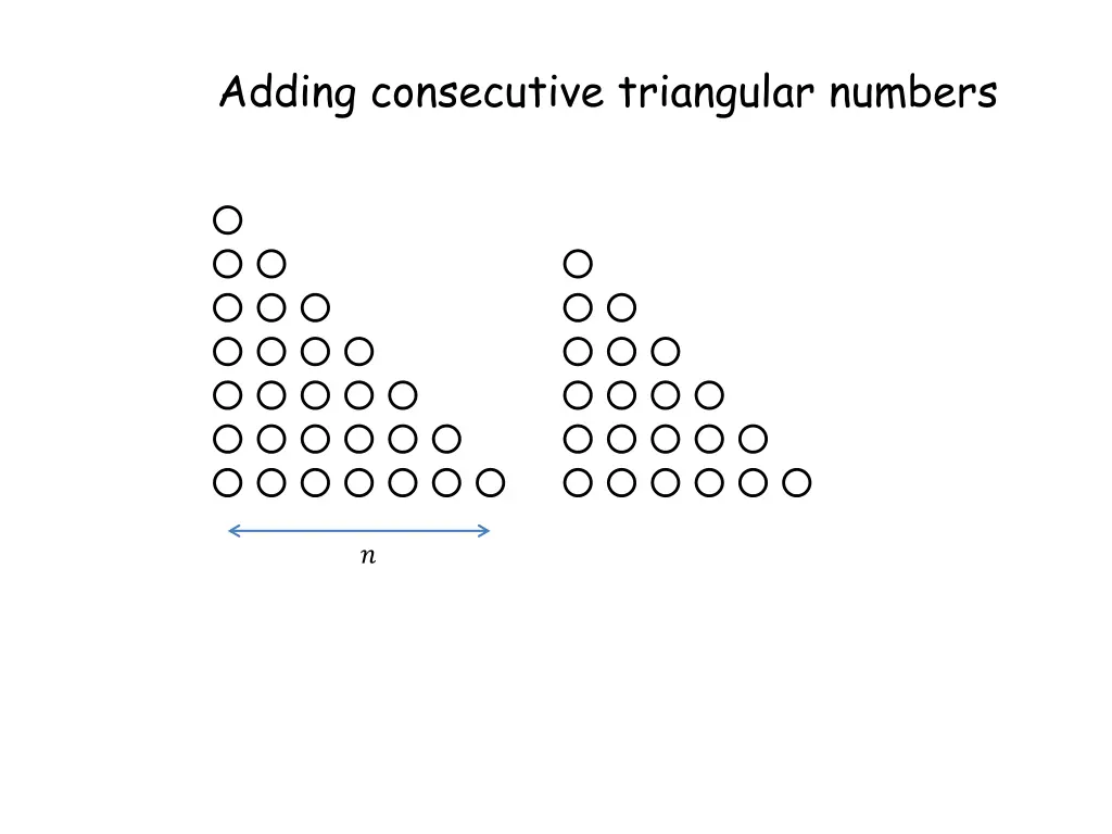adding consecutive triangular numbers
