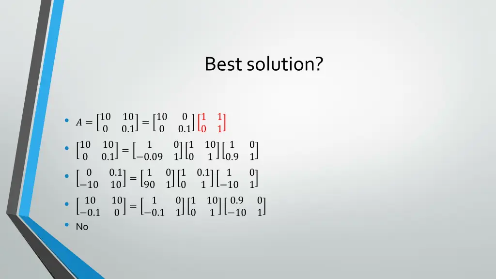 best solution 2
