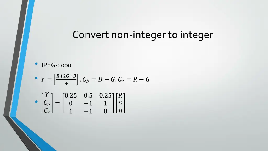 convert non integer to integer