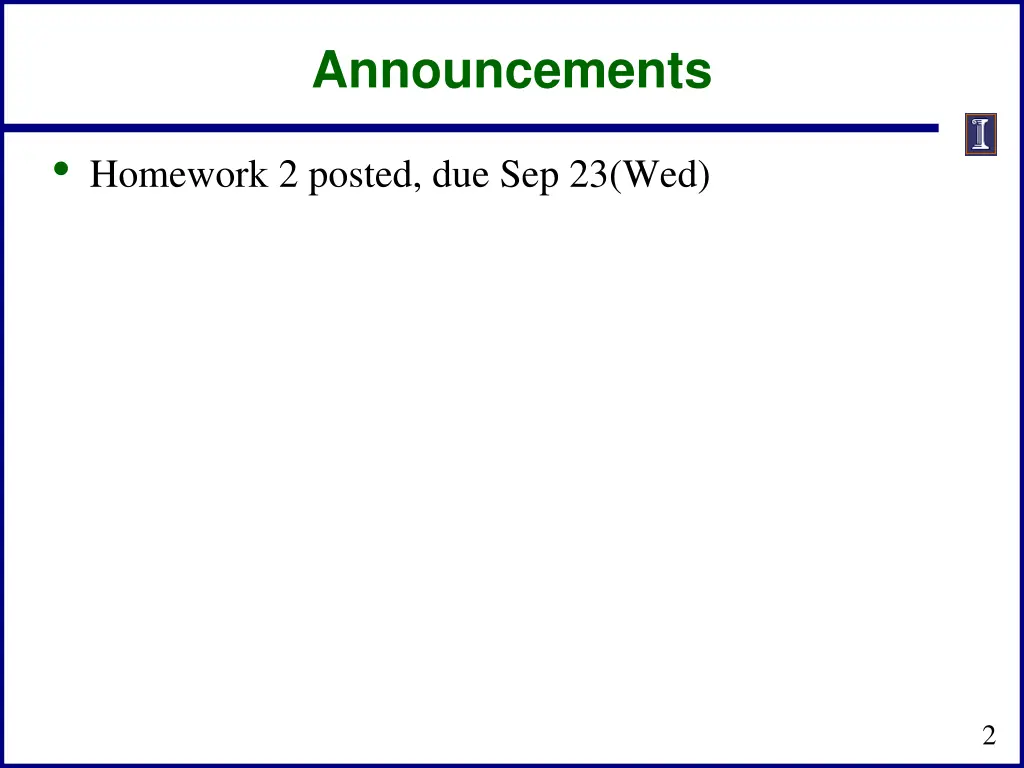 announcements