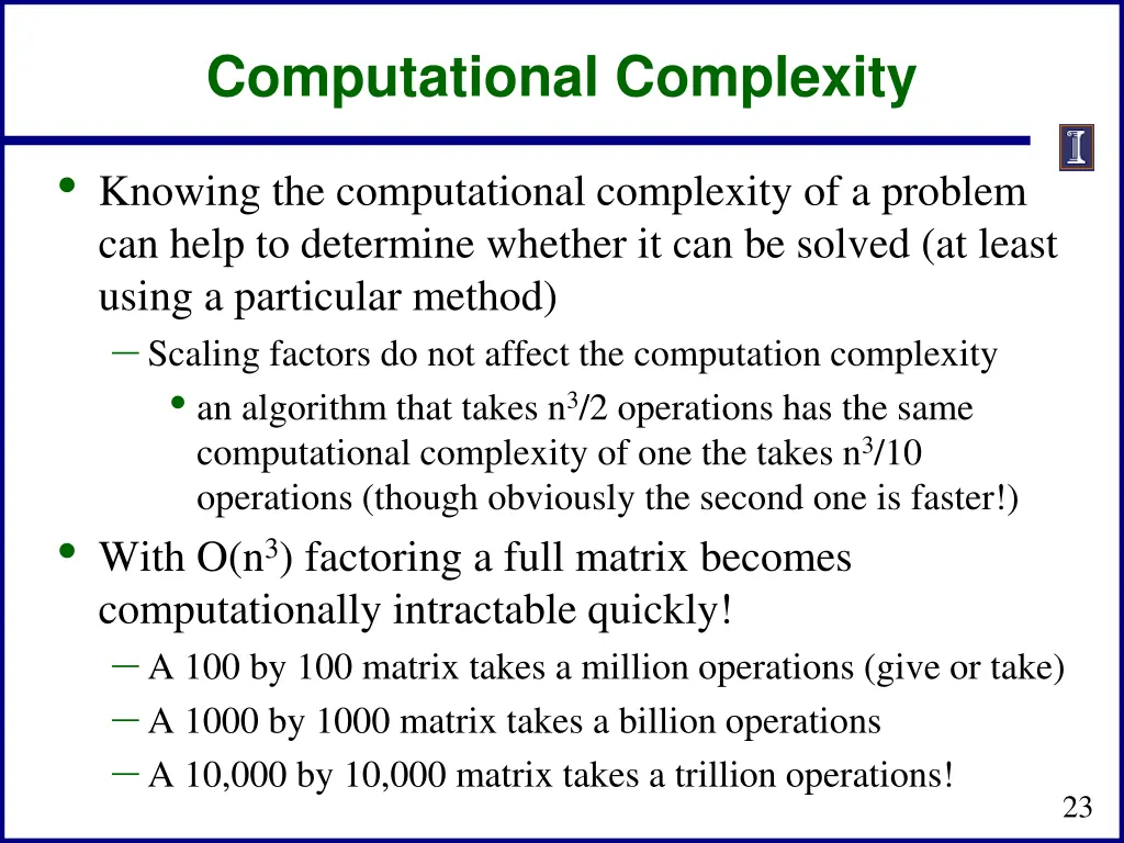 computational complexity 1
