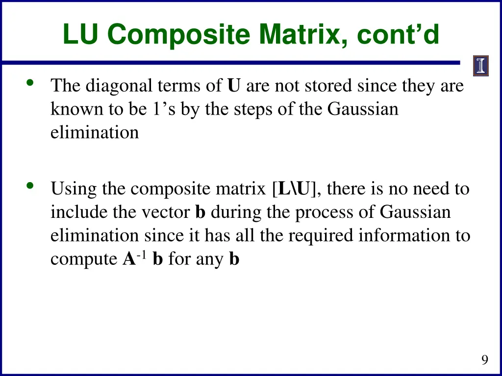 lu composite matrix cont d