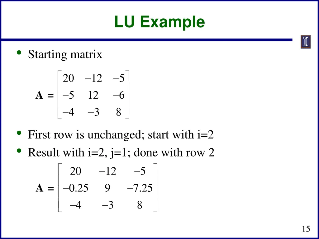 lu example