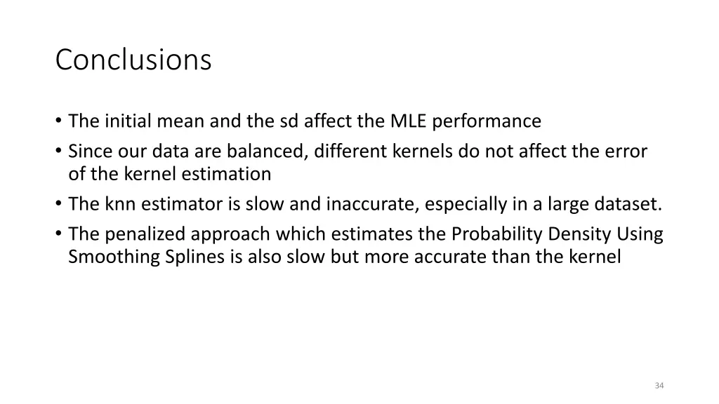 conclusions