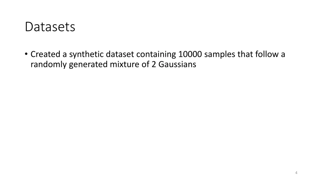 datasets