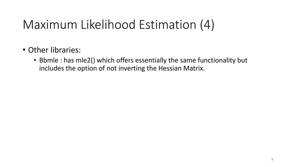 maximum likelihood estimation 4