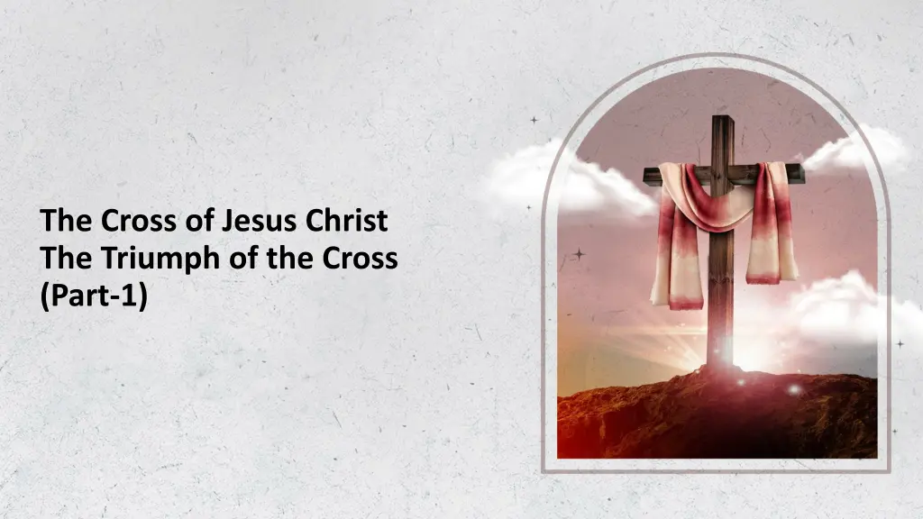 the cross of jesus christ the triumph