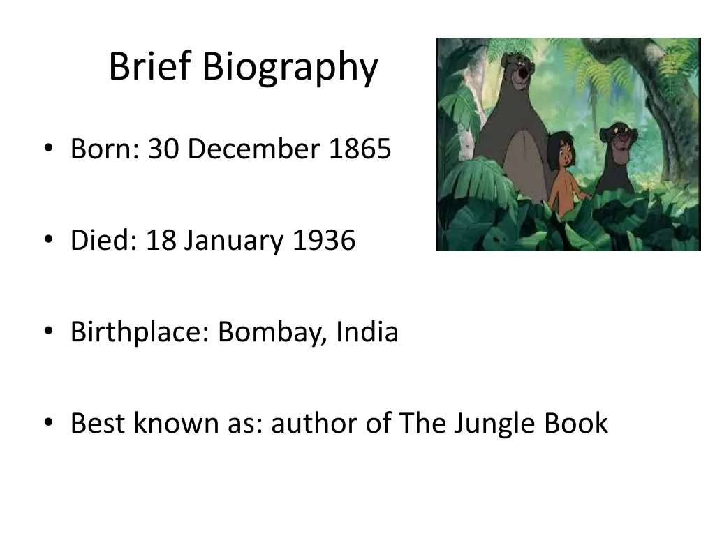 brief biography
