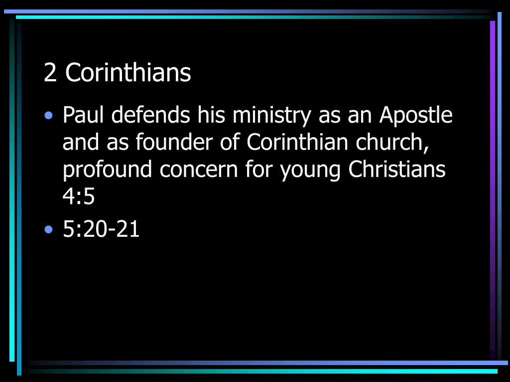 2 corinthians