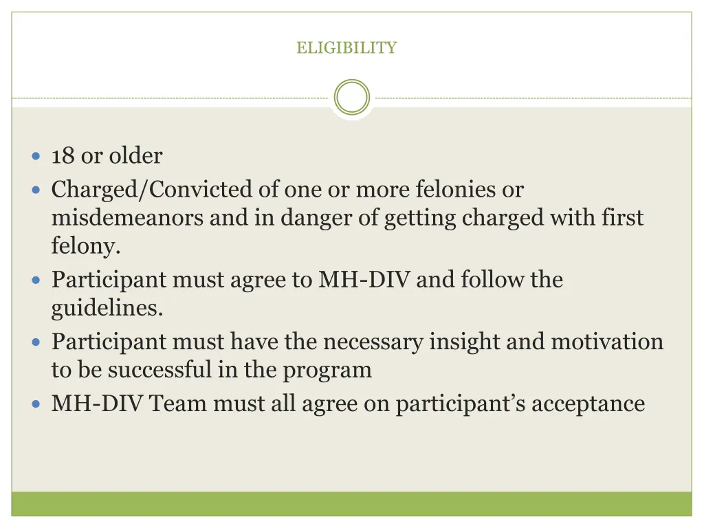 eligibility