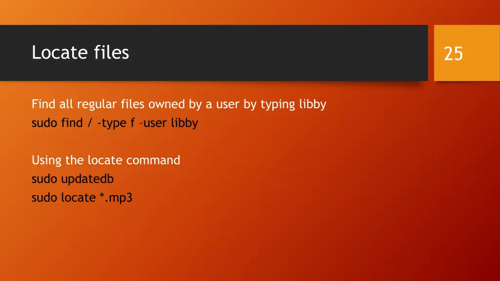 locate files