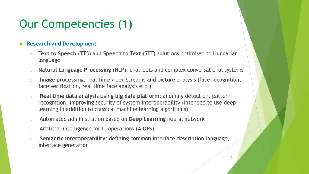 our competencies 1