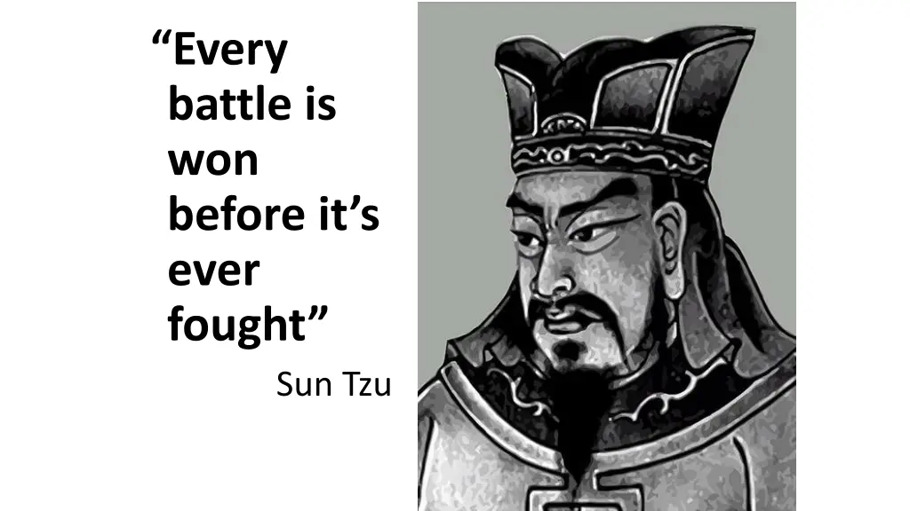 every battle is won before it s ever fought