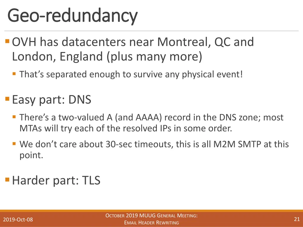 geo geo redundancy redundancy