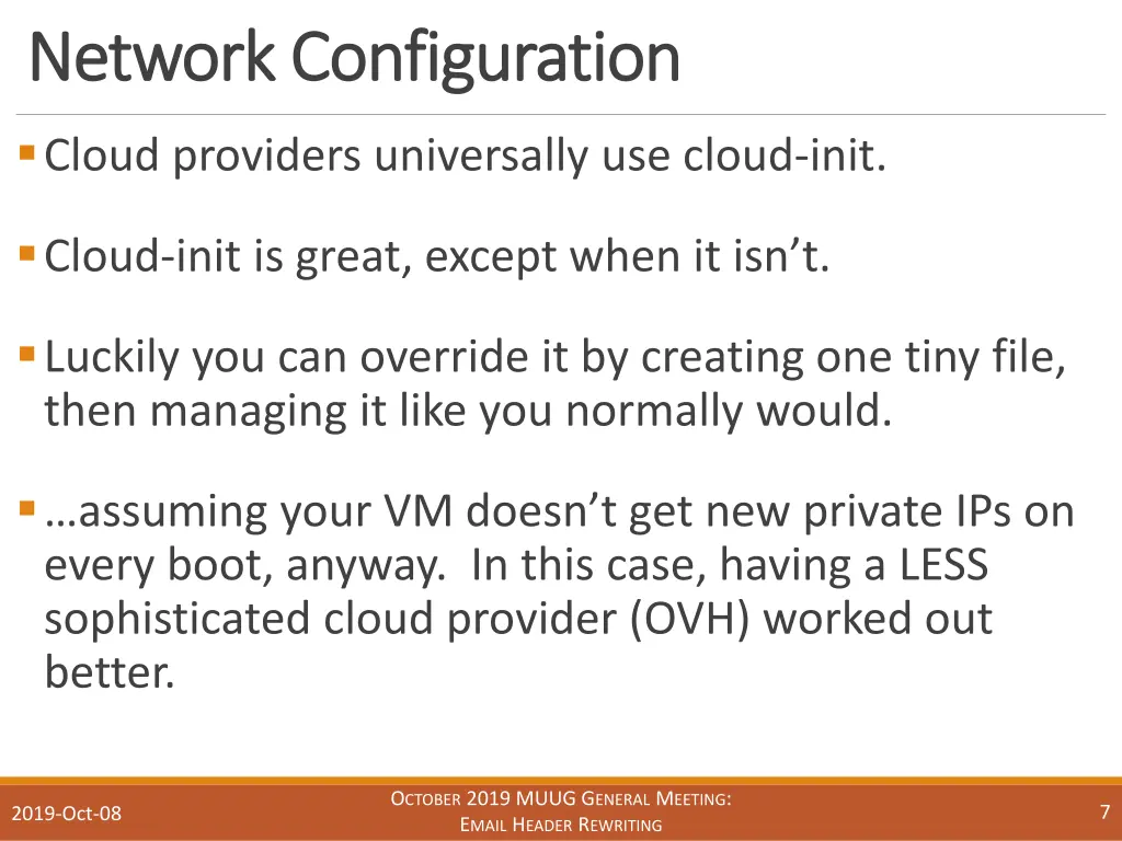 network configuration network configuration