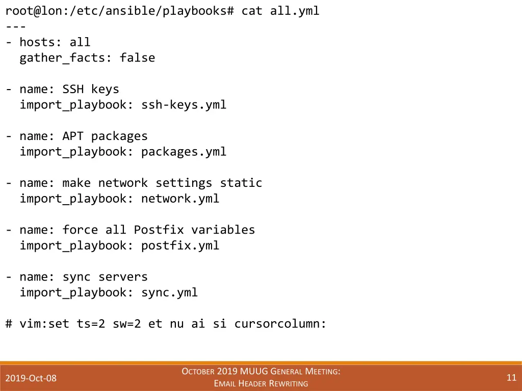 root@lon etc ansible playbooks cat all yml hosts