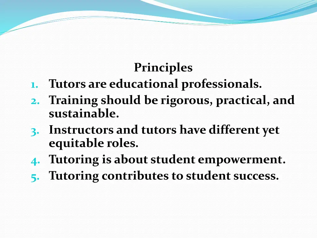 principles