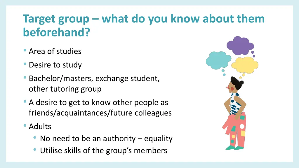 target group what do you know about them