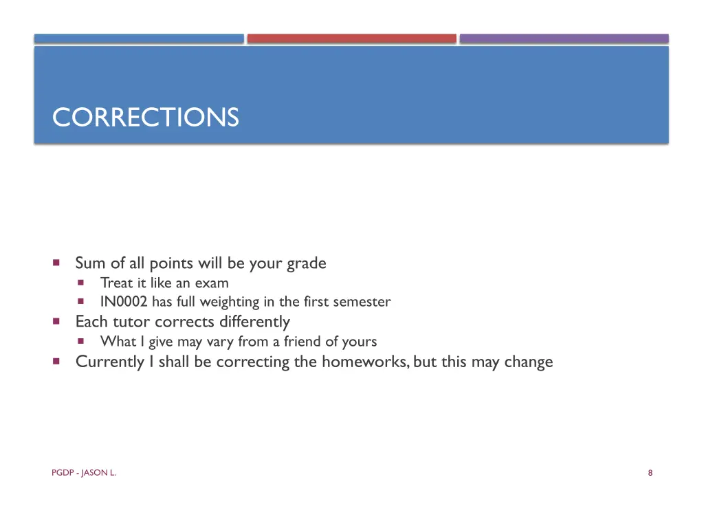 corrections