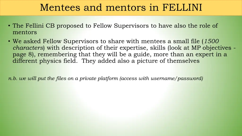 mentees and mentors in fellini