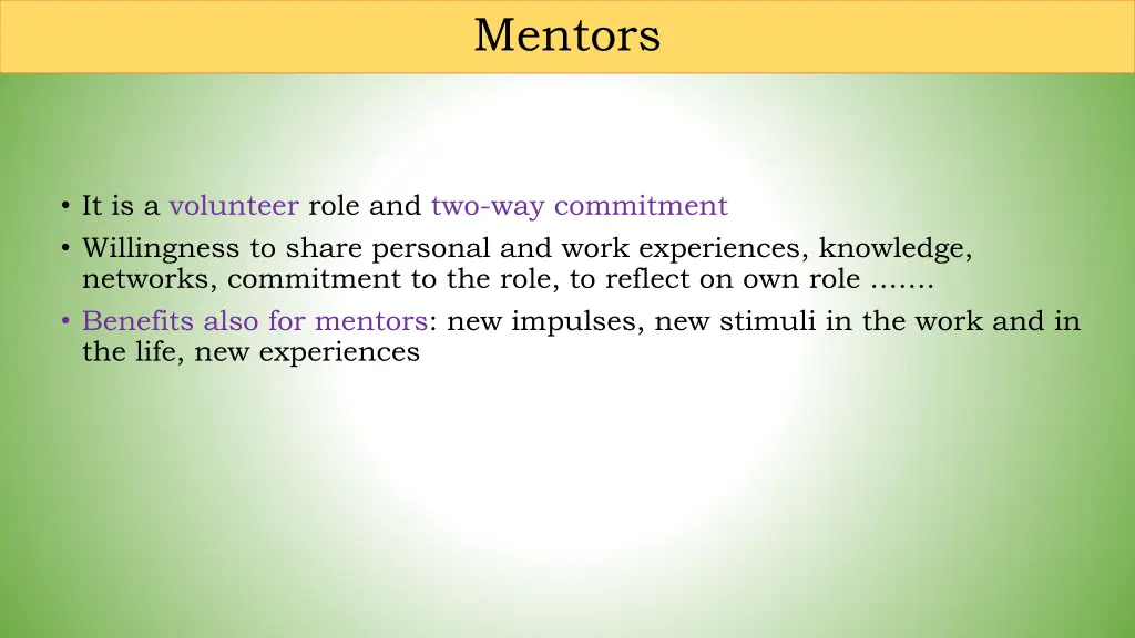 mentors