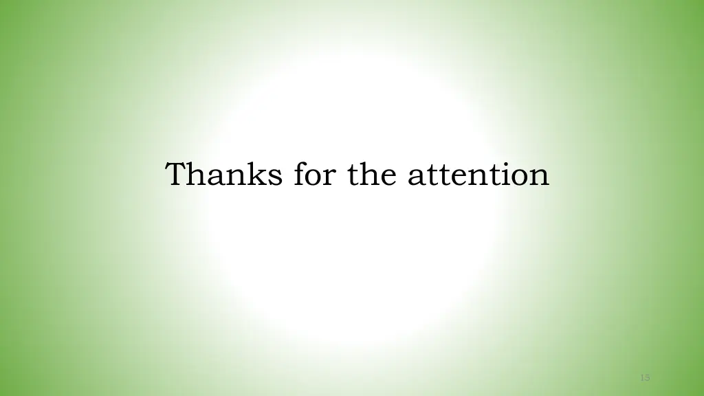 thanks for the attention