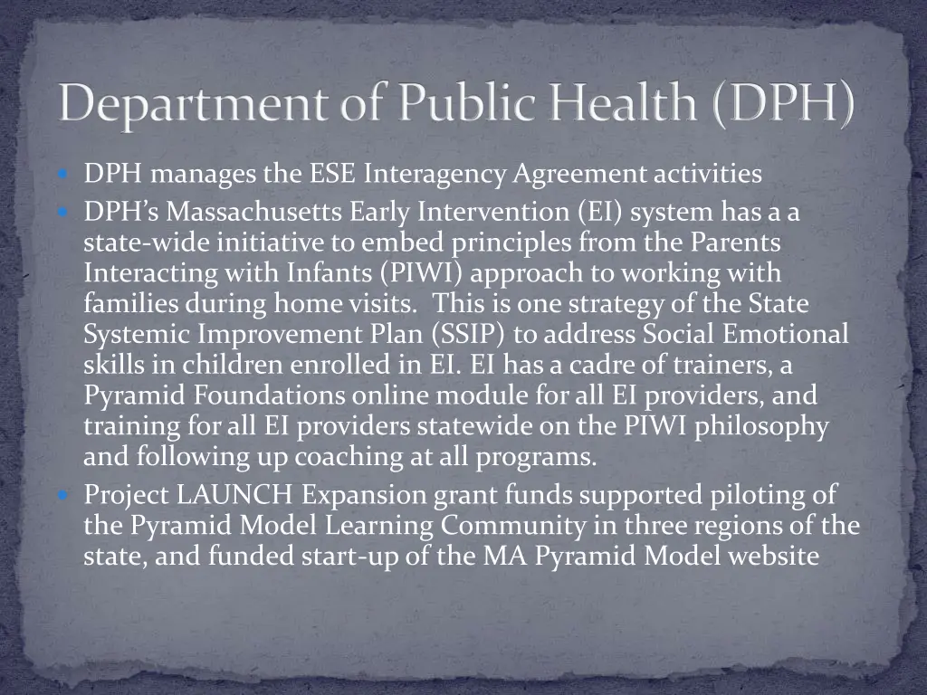 department of public health dph