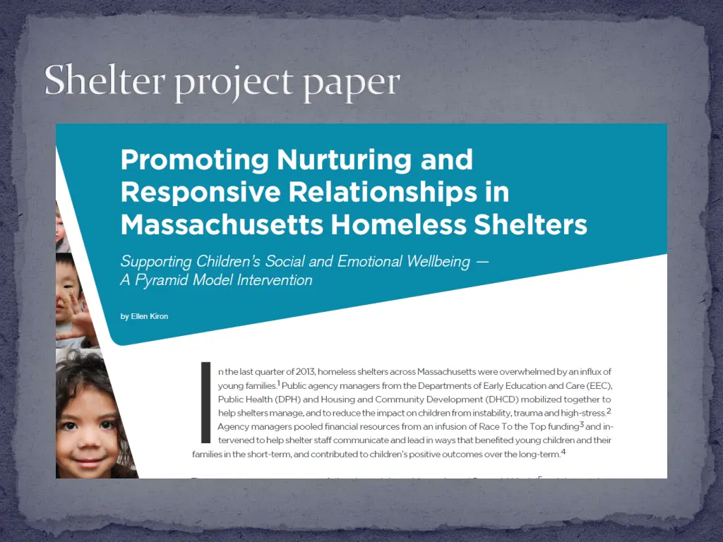 shelter project paper