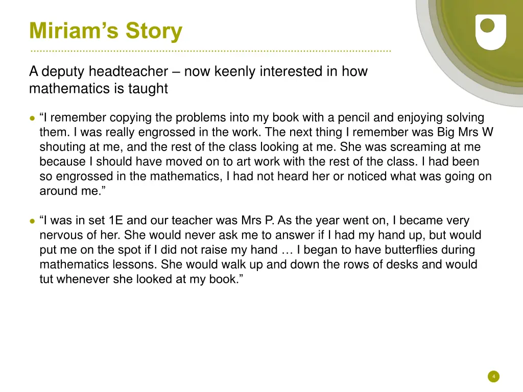 miriam s story