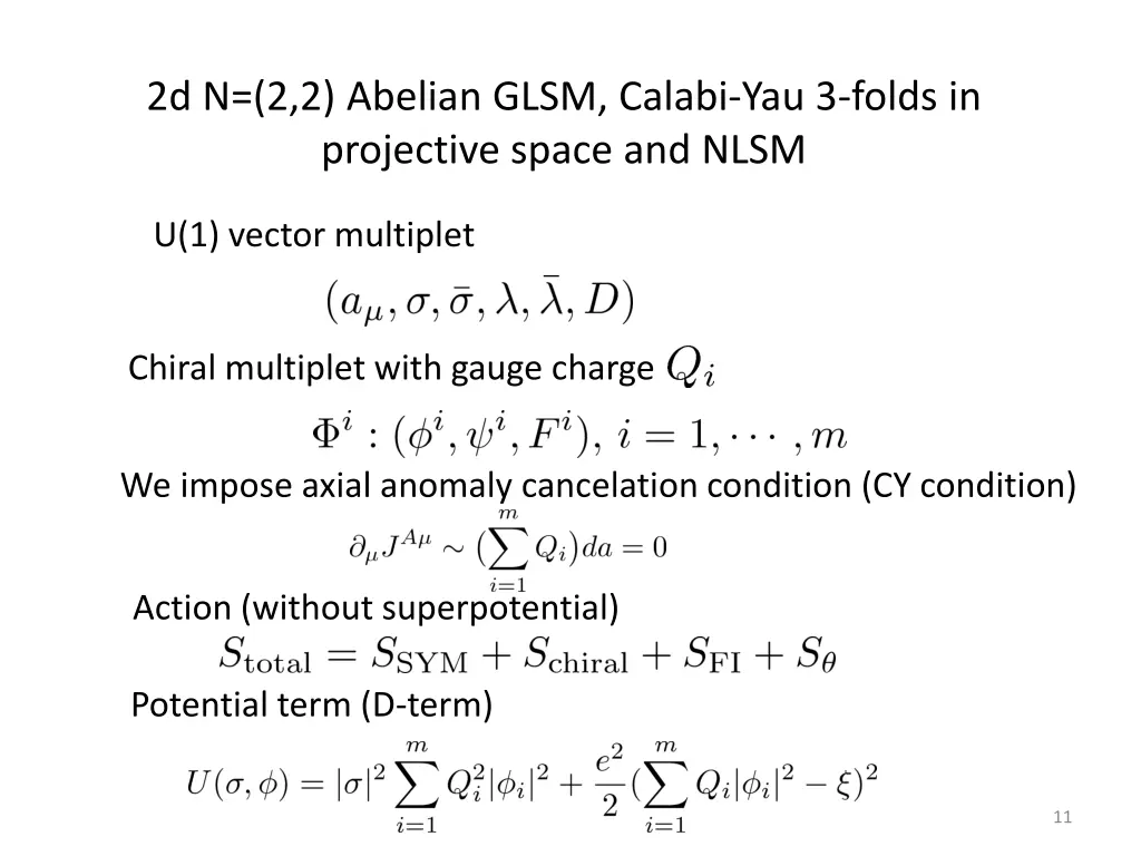 2d n 2 2 abelian glsm calabi yau 3 folds