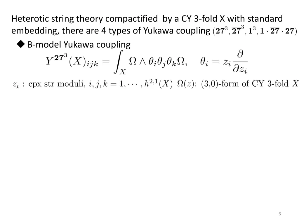 heterotic string theory compactified 1