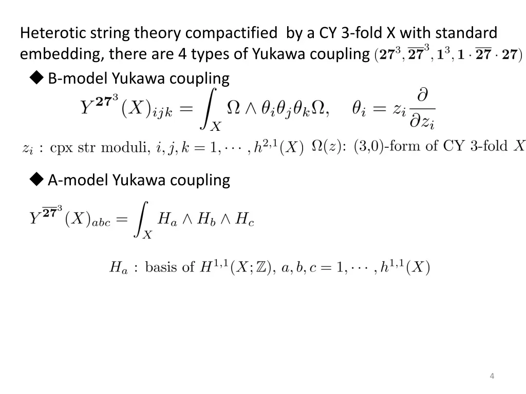 heterotic string theory compactified 2