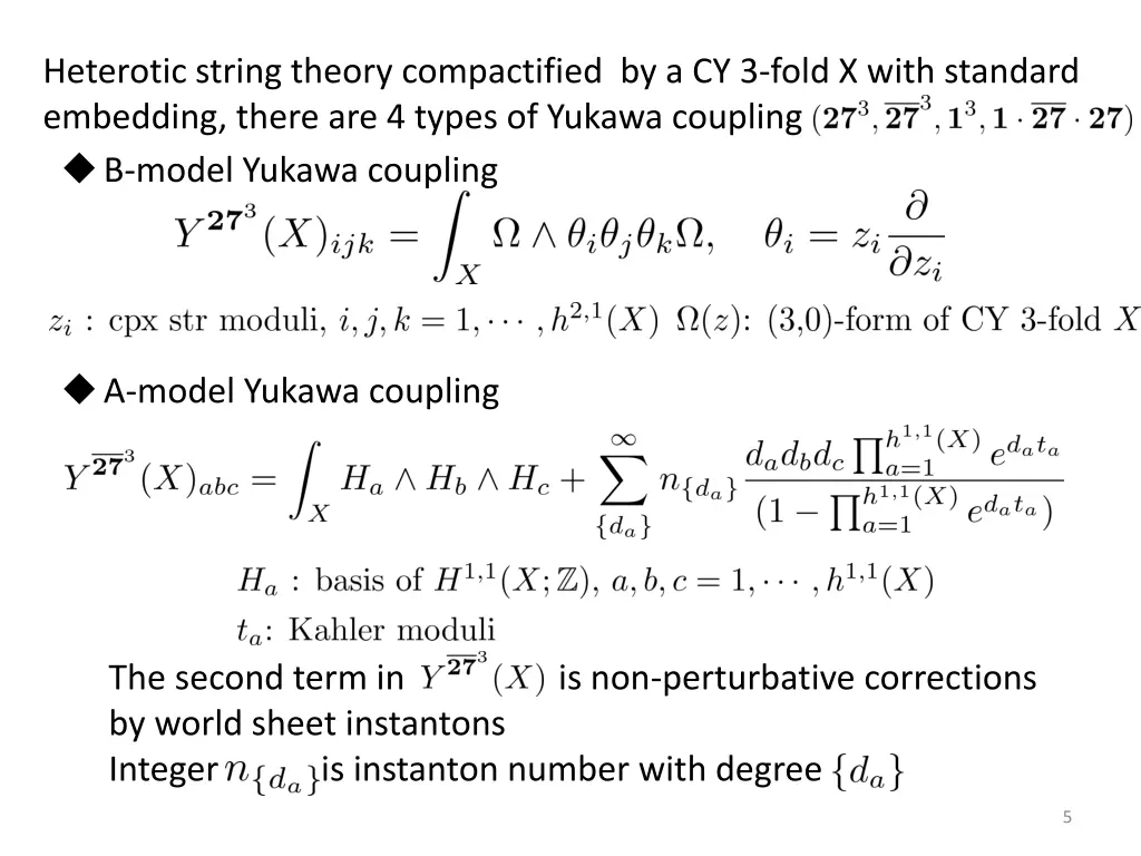 heterotic string theory compactified 3