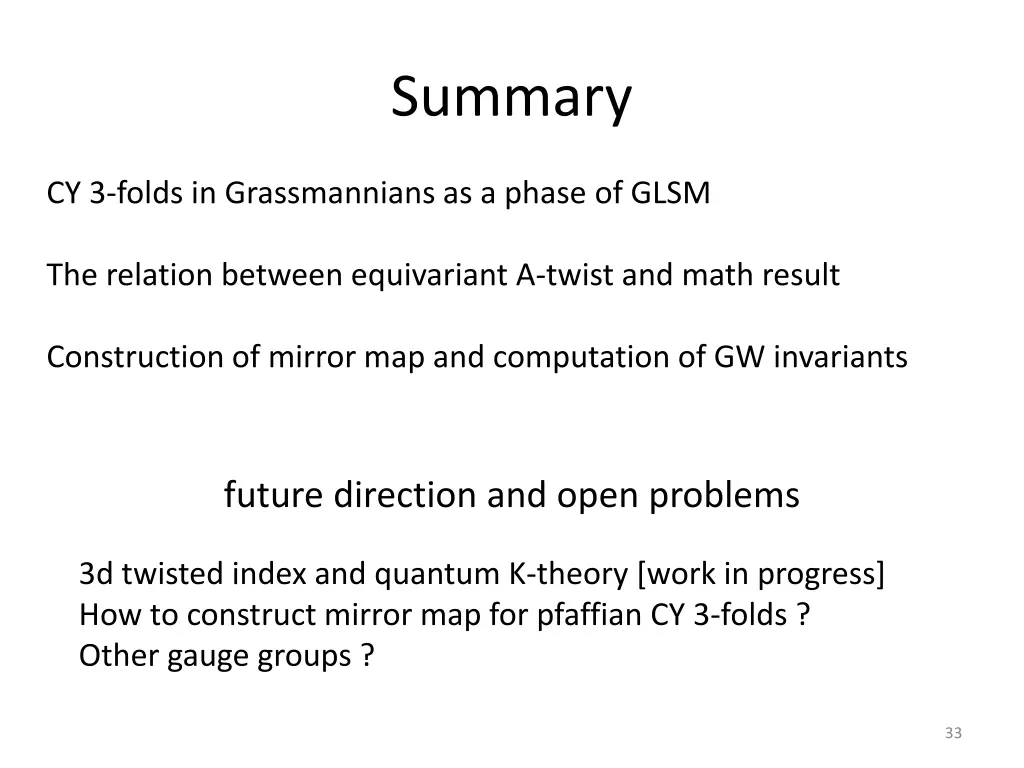 summary