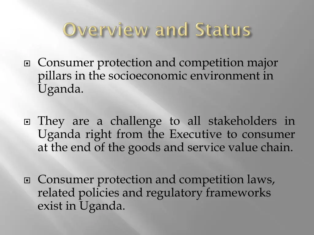 consumer protection and competition major pillars