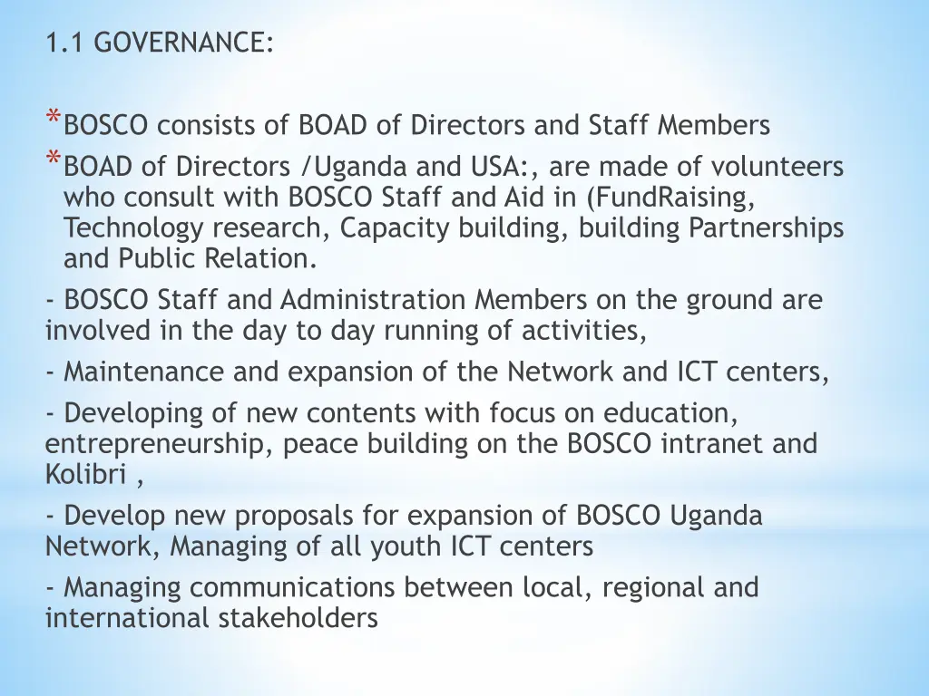 1 1 governance