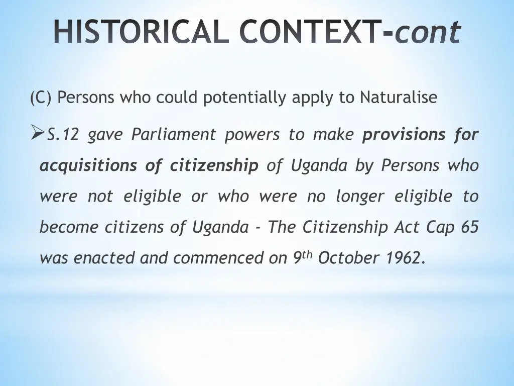 historical context cont 1