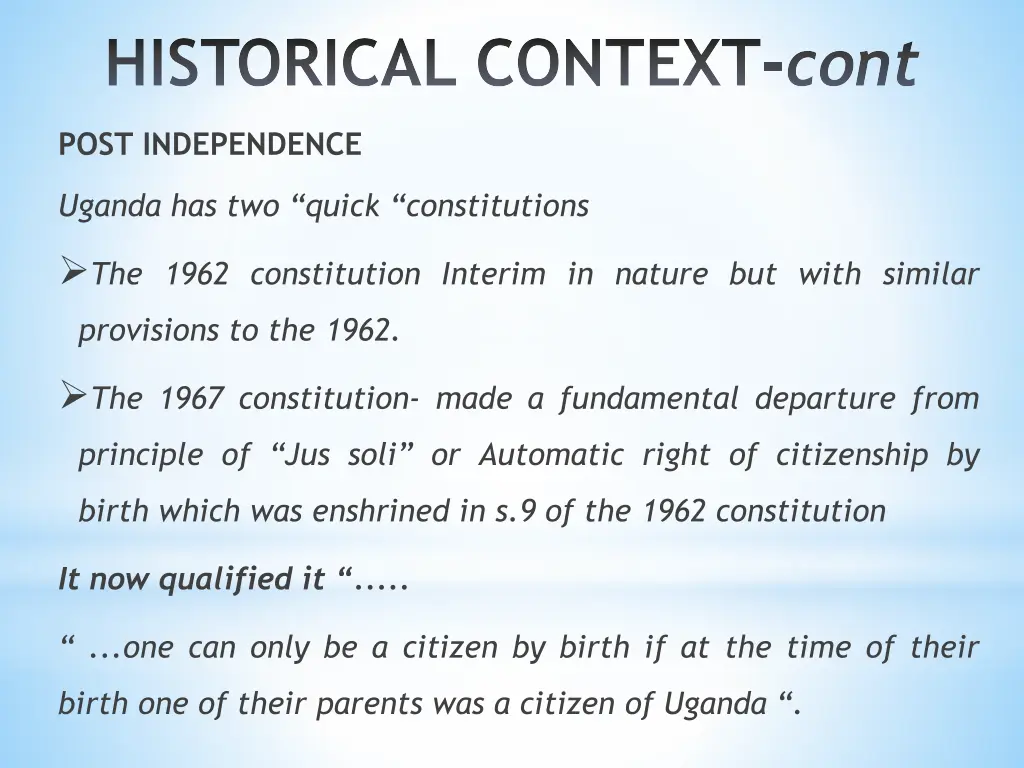 historical context cont 2