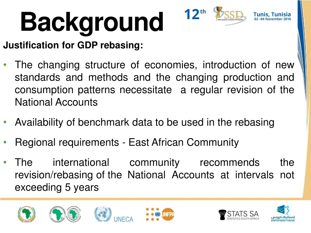 background justification for gdp rebasing