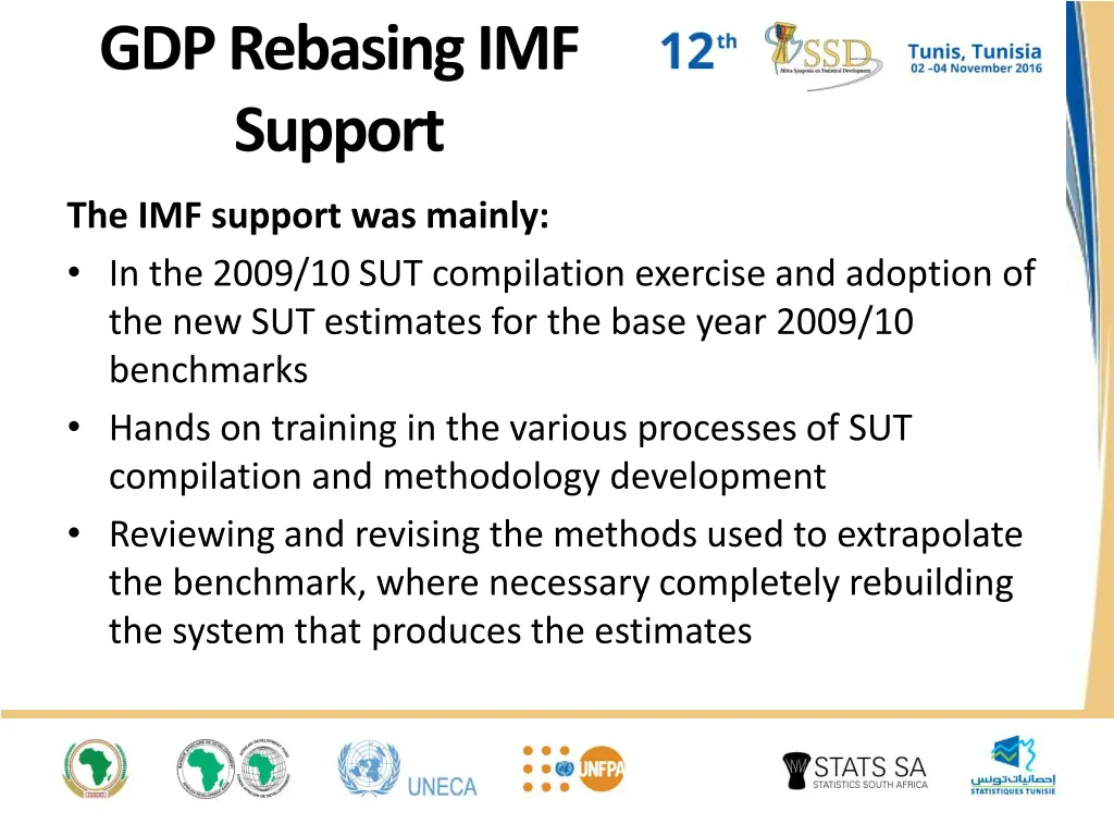 gdp rebasing imf support