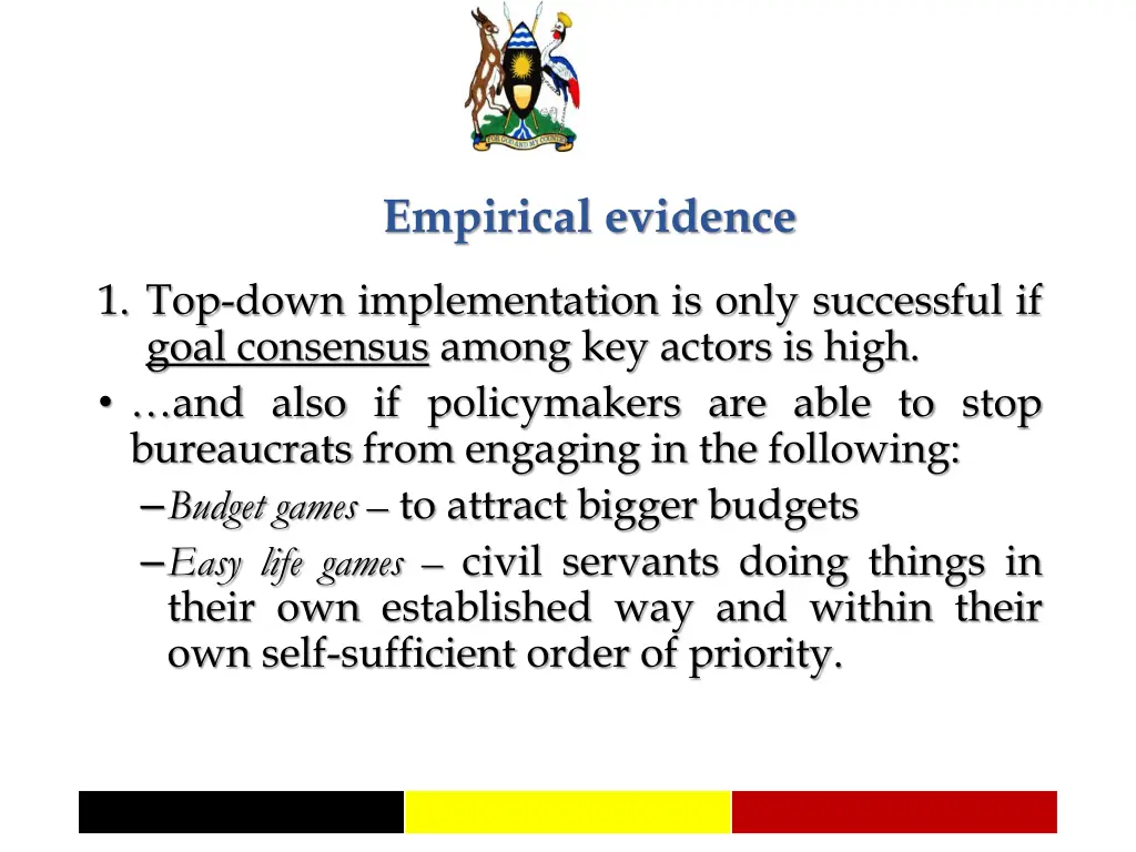 empirical evidence
