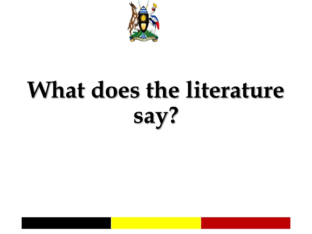 what does the literature say