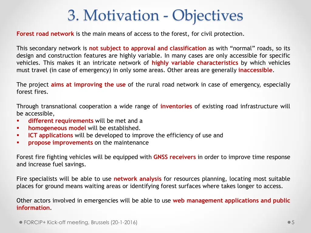 3 motivation objectives