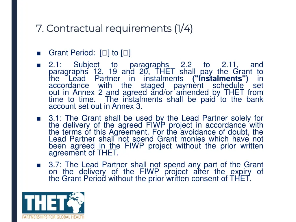 7 contractual requirements 1 4 7 contractual