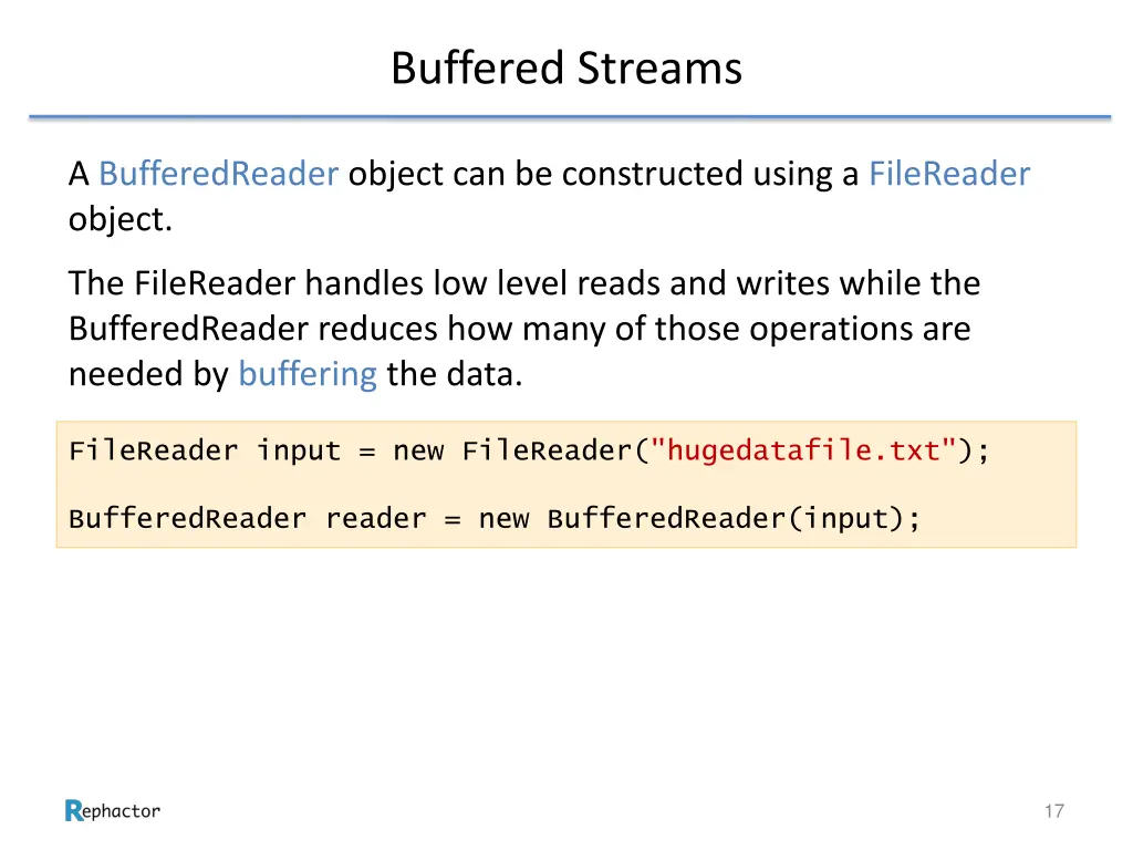 buffered streams 1