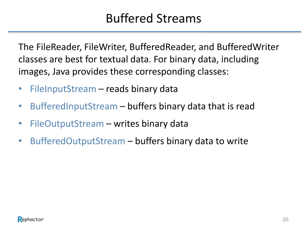 buffered streams 4