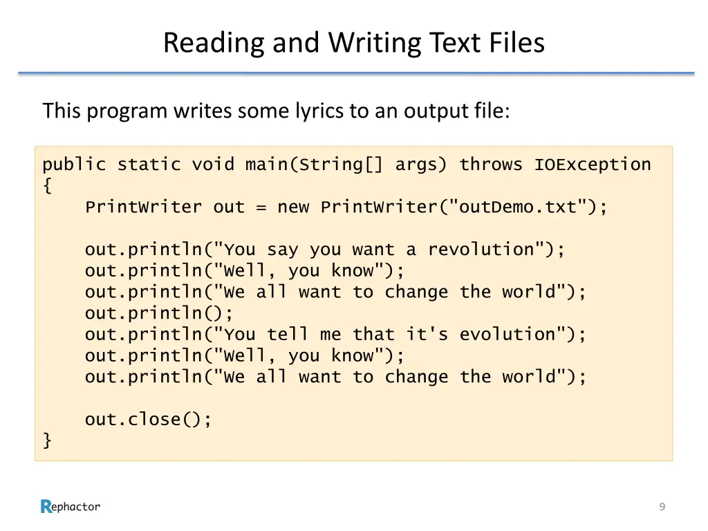 reading and writing text files 6