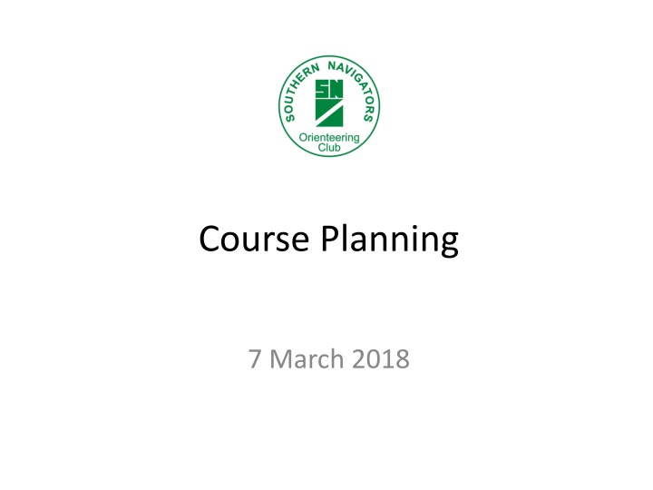 course planning